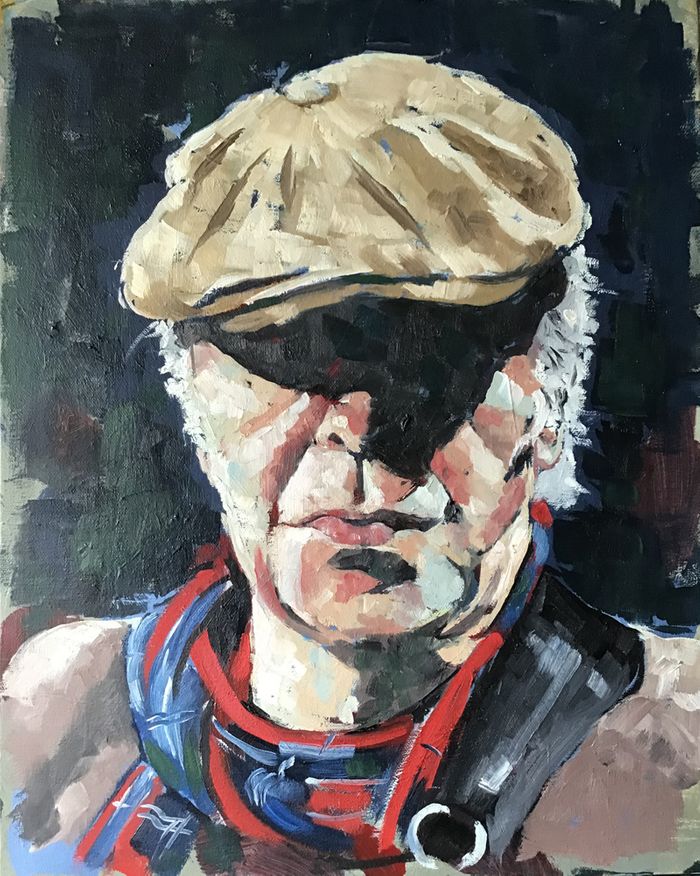 Kim Larsen.
Olie 40 x 50 cm